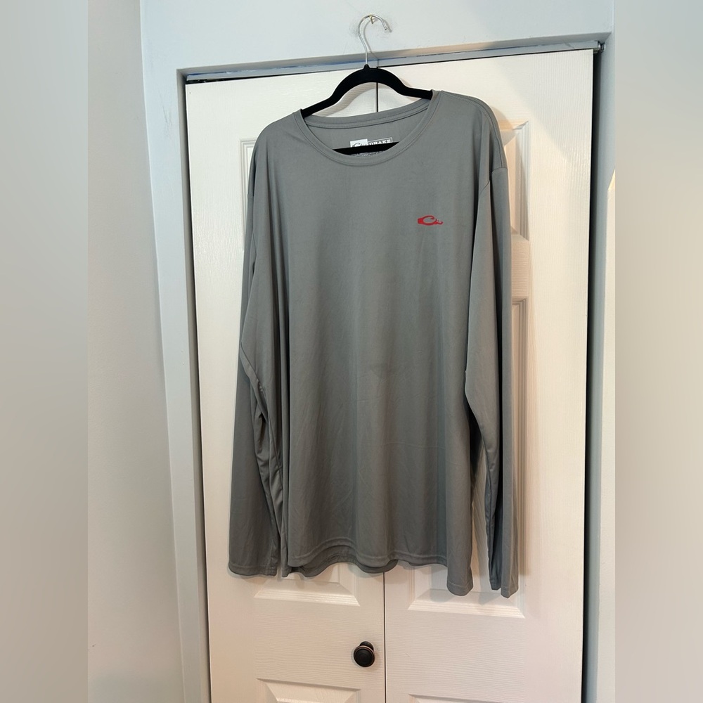 Drake Performance Long Sleeve Shirt 3XL UPF 50+ Fishing Outdoors Gray